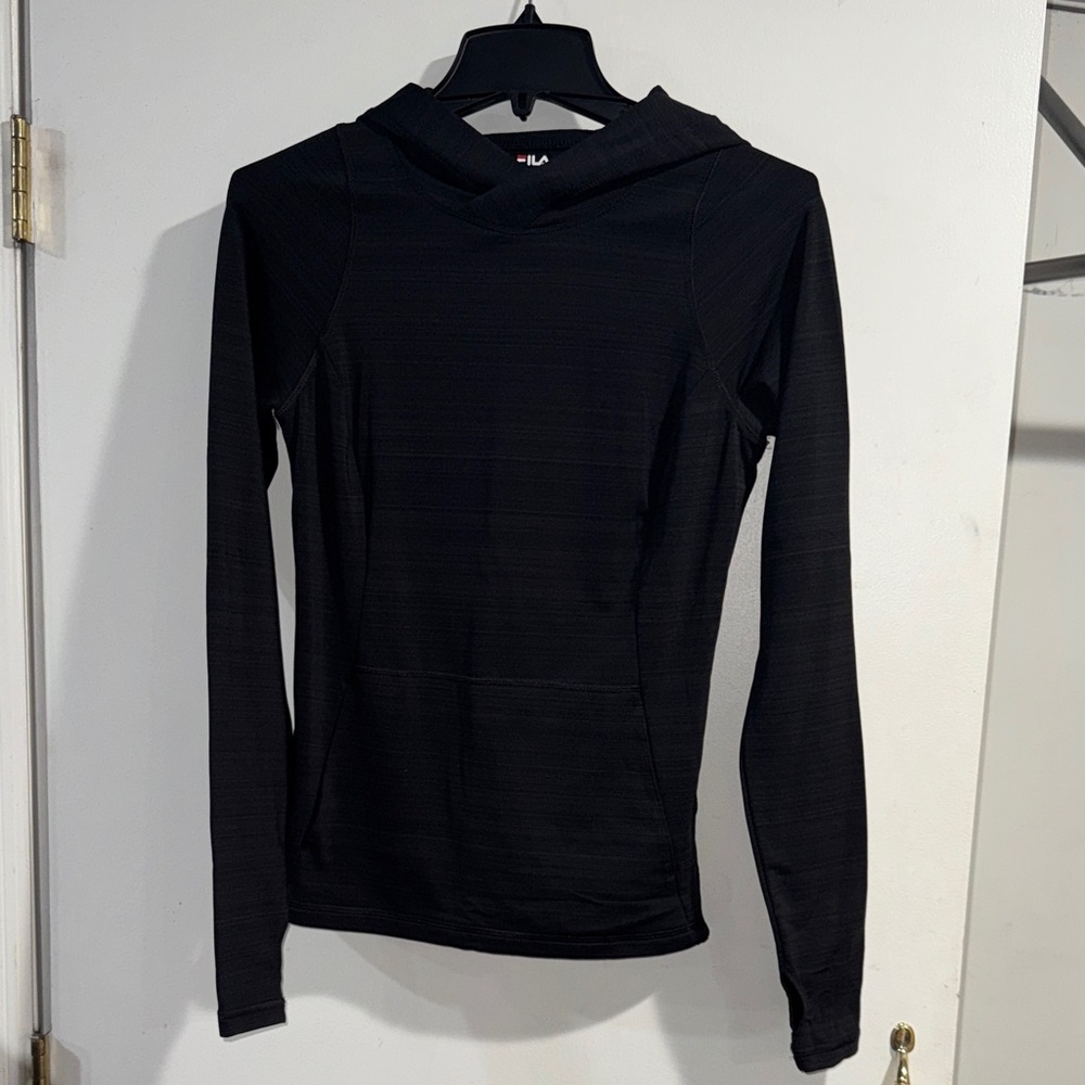 Fila Black Long Sleeve Hoodie